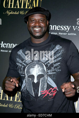 Shaquille O' Neal DJ Debüt am Chateau Nightclub & auf dem Dach im Paris Hotel and Casino in Las Vegas mit: Shaquille O' Neal wo: Las Vegas, Nevada, Vereinigte Staaten, wann: 28. Juni 2014 Stockfoto