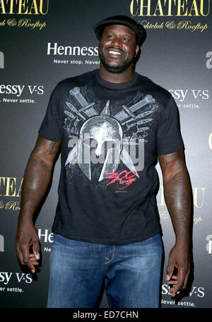 Shaquille O' Neal DJ Debüt am Chateau Nightclub & auf dem Dach im Paris Hotel and Casino in Las Vegas mit: Shaquille O' Neal wo: Las Vegas, Nevada, Vereinigte Staaten, wann: 28. Juni 2014 Stockfoto