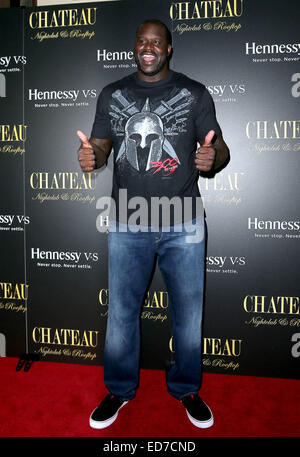 Shaquille O' Neal DJ Debüt am Chateau Nightclub & auf dem Dach im Paris Hotel and Casino in Las Vegas mit: Shaquille O' Neal wo: Las Vegas, Nevada, Vereinigte Staaten, wann: 28. Juni 2014 Stockfoto