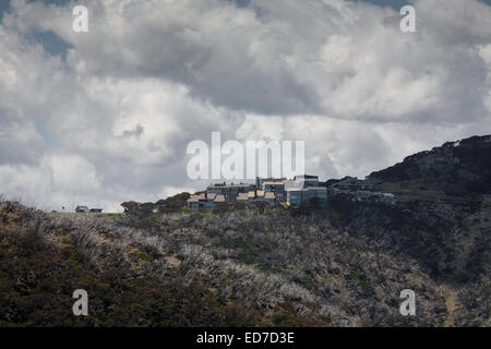 Ski Hütten Appartements am Mount Hotham Victoria Australien Stockfoto