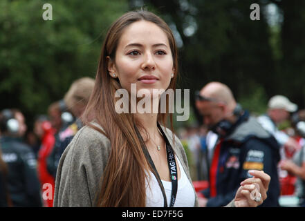 Goodwood Festival of Speed 2014-3. Tag mit: Jessica Michibata Where: Goodwood, West Sussex, Großbritannien wenn: 28. Juni 2014 Stockfoto