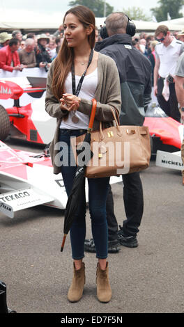 Goodwood Festival of Speed 2014-3. Tag mit: Jessica Michibata Where: Goodwood, West Sussex, Großbritannien wenn: 28. Juni 2014 Stockfoto