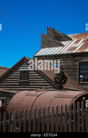 Sovereign Hill - ein lebendiges Museum präsentiert frühe Pionierlebens auf den viktorianischen Goldfields Ballarat Victoria Australien Stockfoto