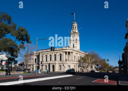 Das historische Rathaus, die aufbauend auf Oxford Straße Paddington Sydney Australia Stockfoto