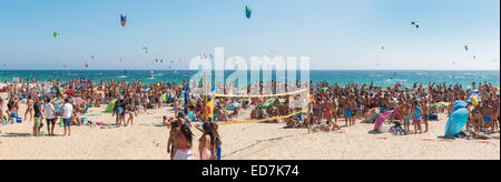 Strand Valdevaqueros. Tarifa, Costa De La Luz, Cádiz, Andalusien, Spanien Stockfoto