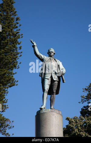 Denkmal für Kapitän James Cook im Hyde Park Sydney Australien Stockfoto