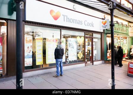 Thomas Cook Reisebüro auf einem High street Stockfoto
