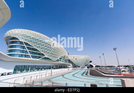 Abu Dhabi, Vereinigte Arabische Emirate. Der FI-Yas Marina Circuit. Stockfoto