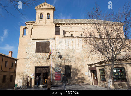 Toledo, Castilla-La Mancha, Spanien.  Die Synagoge El Transito im jüdischen Viertel. Stockfoto