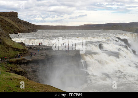 Einer der größten Wasserfälle Islands Stockfoto