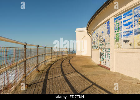 Teil von Worthing Lido - Worthing, West Sussex. Stockfoto