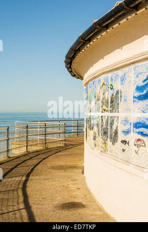 Teil von Worthing Lido - Worthing, West Sussex. Stockfoto