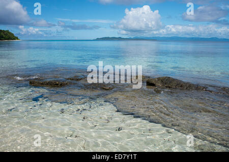 Melanesien, Provinz Makira-Ulawa, Salomon-Inseln, Insel Owaraha oder Owa Raha (früher bekannt als Santa Ana). Stockfoto