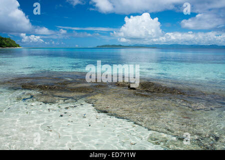 Melanesien, Provinz Makira-Ulawa, Salomon-Inseln, Insel Owaraha oder Owa Raha (früher bekannt als Santa Ana). Stockfoto