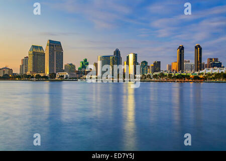 Die Skyline und die Bucht von San Diego, San Diego, Kalifornien, USA Stockfoto