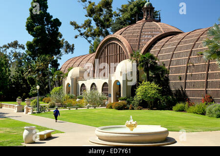 Botanische Gebäude und Brunnen, Balboa Park, San Diego, Kalifornien USA Stockfoto