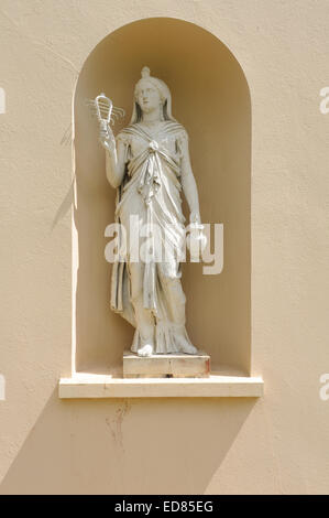 Marmor-Statuen im Saltram, georgianischen Herrenhaus, in der Nähe von Plymouth, Devon, England, UK Stockfoto