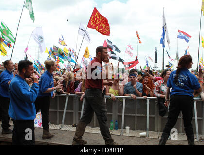 Glastonbury Festival 2014 - Performances - Tag 4 - Dolly Parton mit: Atmosphäre wo: Glastonbury, Vereinigtes Königreich bei: 29. Juni 2014 Stockfoto