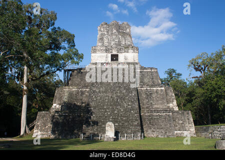 Guatemala, Petén Provinz, Tikal National Park, Tempel II Stockfoto