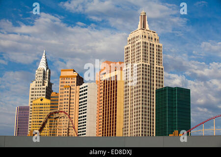 Las Vegas, USA - 11. Juli 2011: New York-New York auf den Las Vegas Strip, USA. Die Architektur soll New York wecken Stockfoto