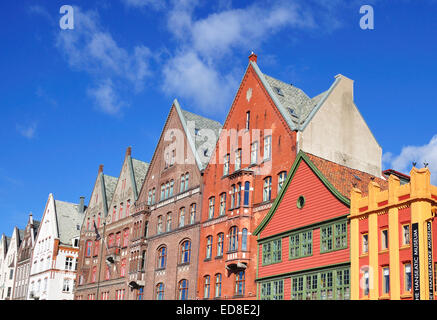 Hanseatische Museum Bergen Bryggen, Hordaland, Norwegen Stockfoto