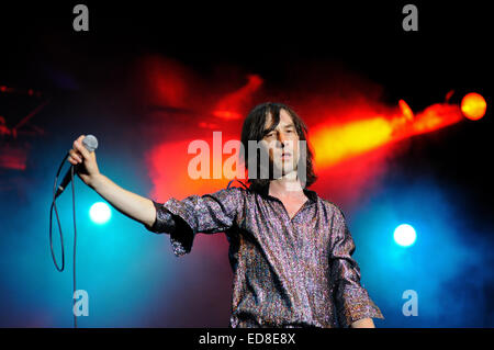 BENICASIM, Spanien - Juli 19: Primal Scream Band konzertante Aufführung beim FIB (Festival Internacional de Benicassim) 2013 Festival. Stockfoto