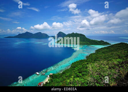 Malaysia Sabah Borneo szenische Ansicht Stockfoto