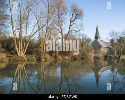 All Saints Church in Ulting, Essex an den Ufern des Flusses Chelmer und Blackwater Navigation Stockfoto