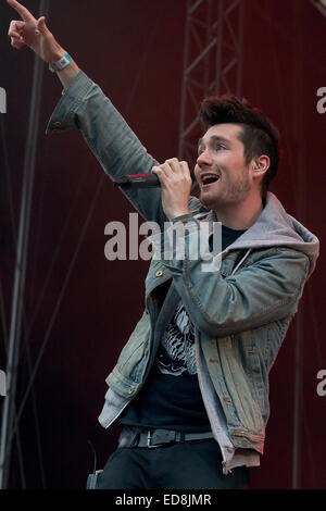 Bravalla Festival 2014 - Performances mit: Dan Smith, Bastille wo: Norrköping, Schweden bei: 29. Juni 2014 Stockfoto