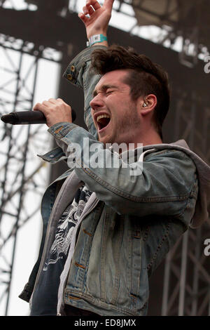 Bravalla Festival 2014 - Performances mit: Dan Smith, Bastille wo: Norrköping, Schweden bei: 29. Juni 2014 Stockfoto