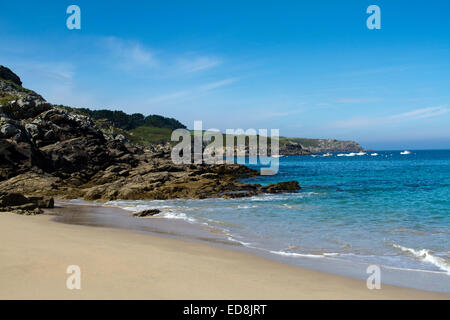 Pors Peron Strand am Cap Sizun im Finistère in der westlichen Bretagne Stockfoto