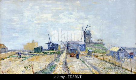 Vincent Van Gogh, Gemüsegärten auf dem Montmartre. 1887. Post