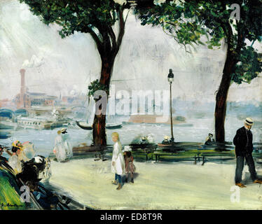 William Glackens, East River Park. Ca. 1902. Öl auf Leinwand. Brooklyn Museum, New York, USA. Stockfoto