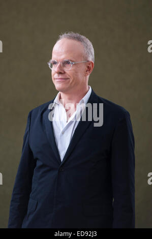 Schriftsteller Hans Ulrich Obrist, Teilnahme an der Edinburgh International Book Festival Stockfoto