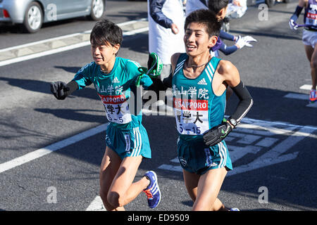 Kanagawa, Japan. 2. Januar 2015. Gesamtansicht Leichtathletik: 91. Hakone-Ekiden-Rennen in Kanagawa, Japan. © AFLO SPORT/Alamy Live-Nachrichten Stockfoto