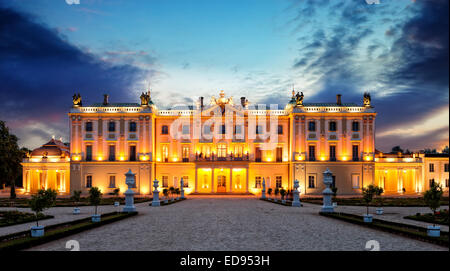 Die Branicki Palast und Park in Bialystok, Polen. Stockfoto