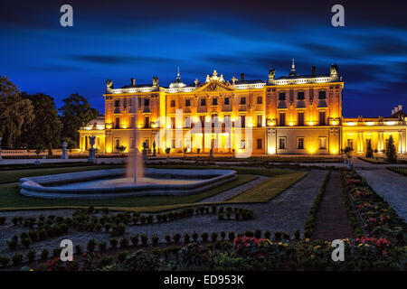 Die Branicki Palast und Park in Bialystok, Polen. Stockfoto