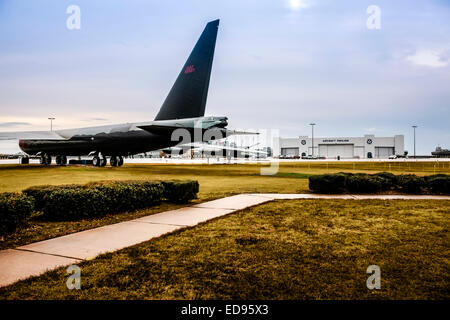 Boeing B52 Stratofortress Bomber von der uns Strategic Air Command auf dem Display auf der USS Alabama Memorial Park in Mobile Stockfoto