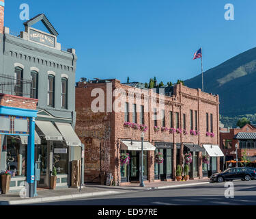 Dior und Gucci Ladenfronten. Aspen. Colorado. USA Stockfoto