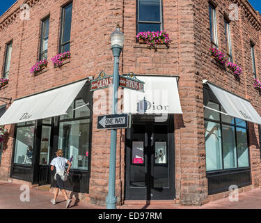 Dior Ladenfront. Aspen. Colorado. USA Stockfoto