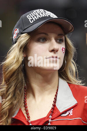 New Orleans, Louisiana, USA. 2. Januar 2015. Städtischen Meyers Tochter nach NCAA Football Spiel Action zwischen den Ohio State Buckeyes und der Alabama Crimson Tide im Mercedes-Benz Superdome in New Orleans, Louisiana. Ohio State besiegt Alabama 42-35. © Csm/Alamy Live-Nachrichten Stockfoto