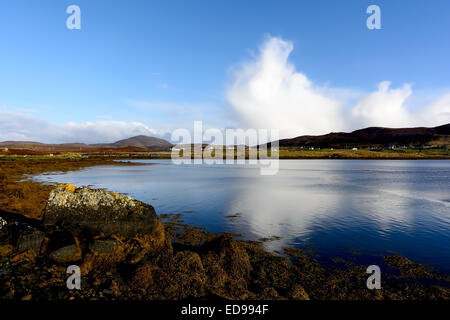 Isle of Lewis, Insel Harris, Berneray, Northa und South Uist, Eriskay, Barra und Vatersay Stockfoto