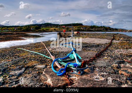 Die alte Pier in Broadford auf der Isle Of Skye, Schottland Stockfoto