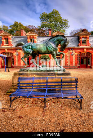 Die Ställe in Waddesdon Manor in Buckinghamshire. Stockfoto