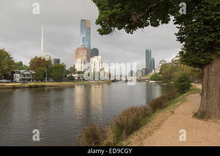 Boot-Schuppen am Ufer des Yarra, Melbourne Stockfoto