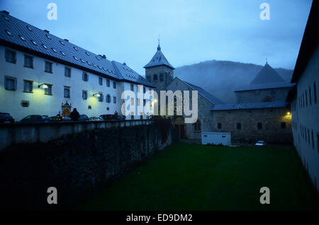 Roncesvalles, Jakobsweg Stockfoto