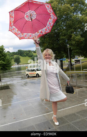 Peugeot-BVC-Casting Soiree Sommerempfang am Olympiaturm mit: Saskia Vester wo: München wenn: 30. Juni 2014 Stockfoto