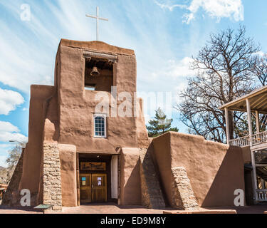 Kirche San Miguel, Santa Fe, New Mexico Stockfoto