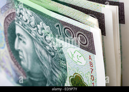 Polnische Geld Stockfoto