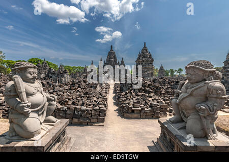 Candi Sewu, Teil des Prambanan Tempel-Komplex, ein 9. Jahrhundert Hindu-Tempel in der Nähe von Yogyakarta in Zentraljava, Indonesien. Stockfoto